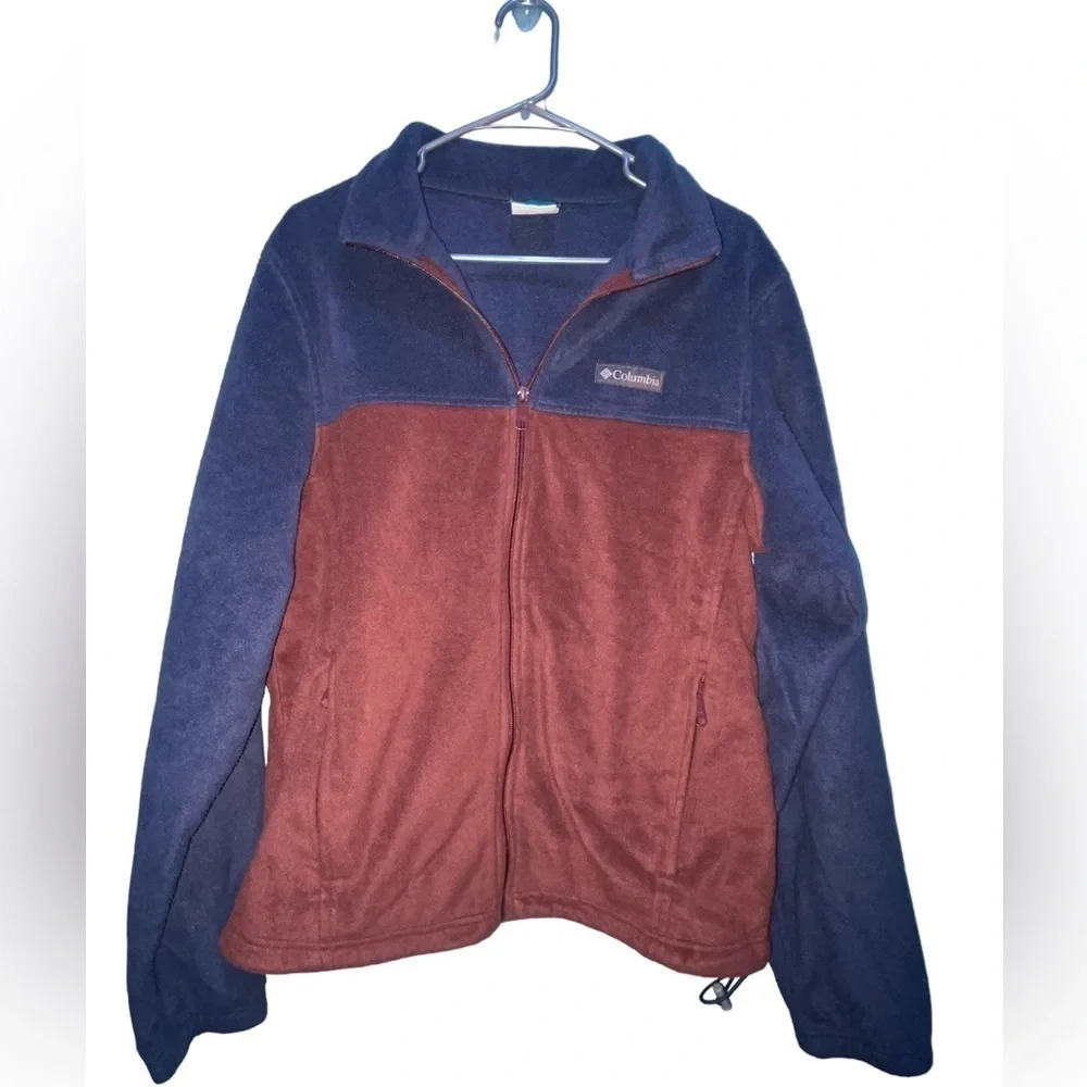 Columbia Mens Full Zip Fleece Jacket M, Size Medium
